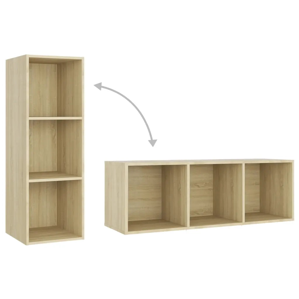 Mobili TV 2 pz Rovere Sonoma 107x35x37 cm in Legno Multistrato 3079910