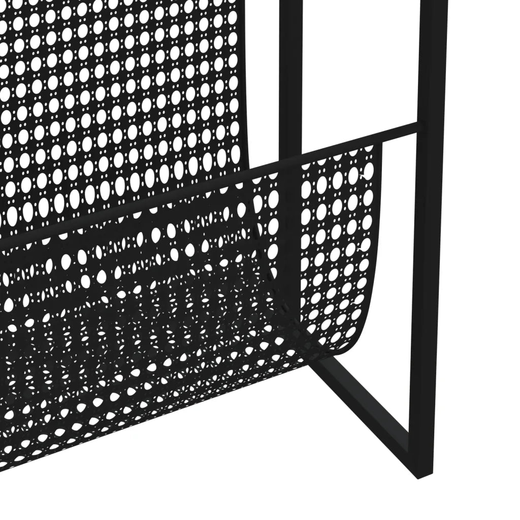 Portariviste Nero 35x15x45 cm in Acciaio CFW7764102