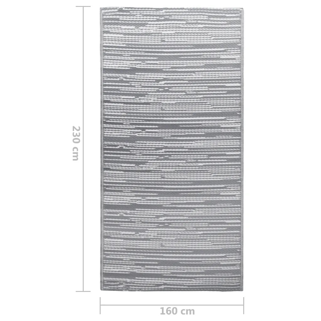 Tappeto da Esterni ARAKIL Grigio 160x230 cm in PP CFW4738957