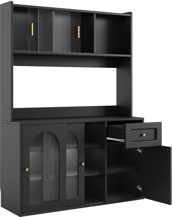 Cucina - Illuminazione a Led - Scomparti regolabili - Cappa alta - Colore bianco