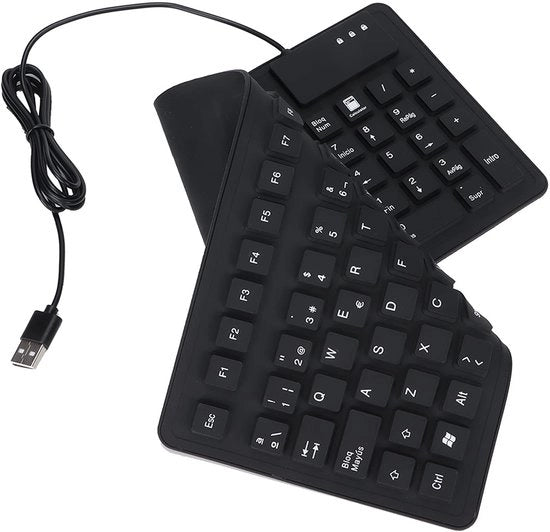 Tastiera Portatile Opaca - Ultrasottile - Impermeabile - Silenziosa - Adatta per Laptop - Idonea per Pc Notebook - Español
