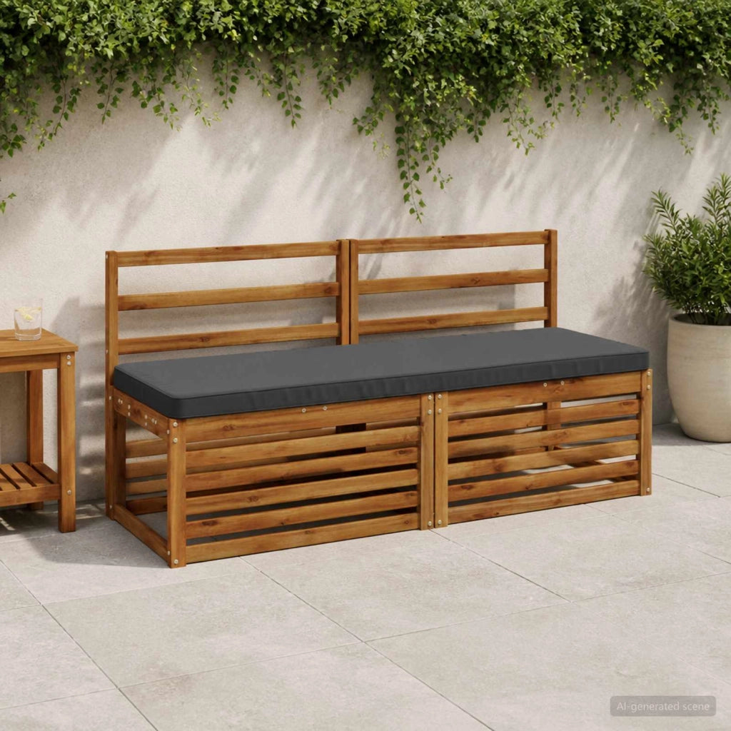 Cuscino per Panchina a 1 Pezzo VUGHT 100% Poliestere Antracite 951946