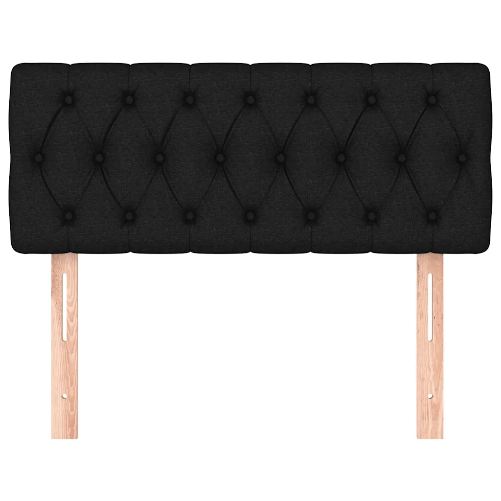 Testiera | Testata Nero 100 x 7 x 78/88 cm in Tessuto