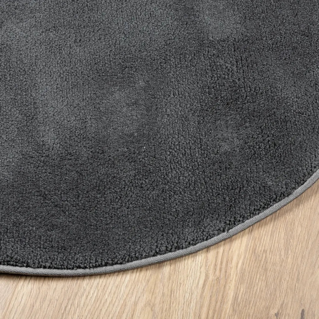 Tappeto OVIEDO a Pelo Corto Antracite Ã˜ 120 cm