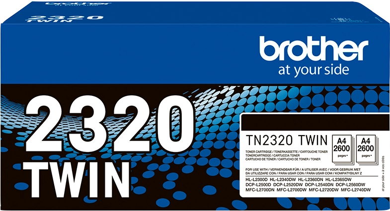 Brother TN-2320TWIN cartuccia toner 1 pz Originale Nero