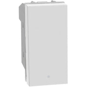 Pulsante in apertura Bticino MatixGO 1P NO-NC 10A 1 modulo bianco JW4034