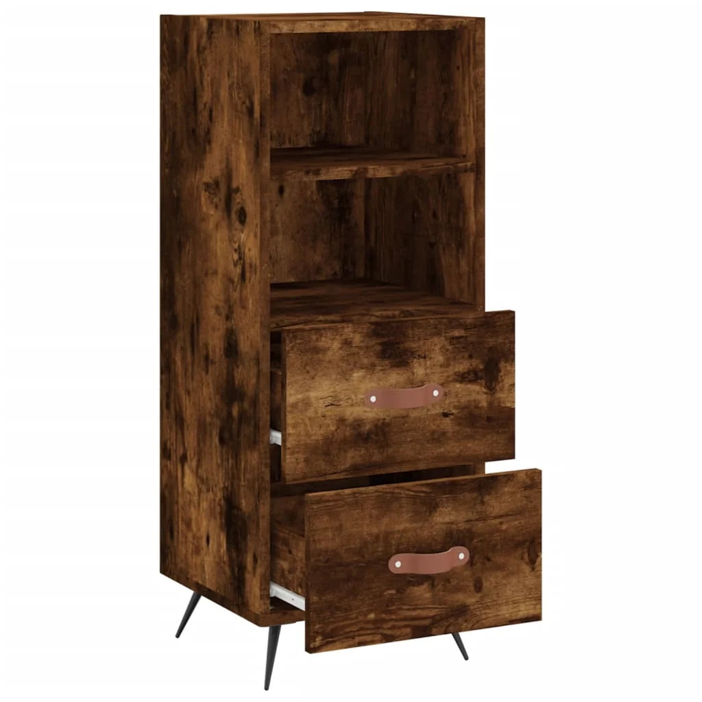 Buffet credenza cassettiera armadio mobile contenitore organizer per cucina soggiorno salotto 34,5 x 34 x 90 cm legno ingegnerizzato marrone 02_0030912