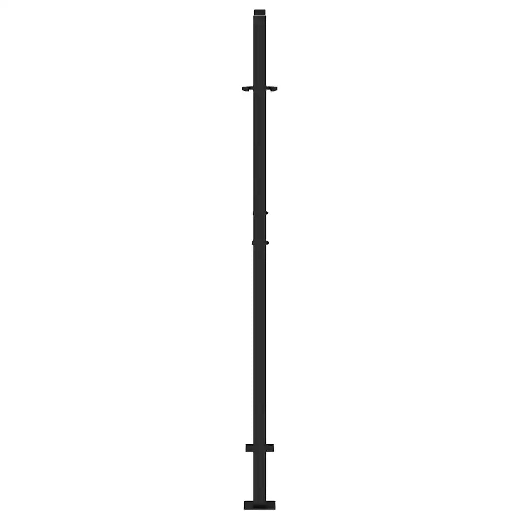Cancello Giardino Nero 105x155 cm in Acciaio Design a Croce