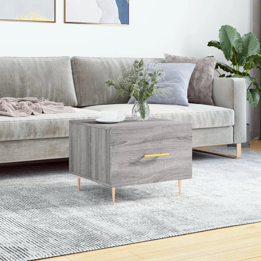 Tavolino da salotto | Tavolino da caff¨¨ | Tavolino da Soggiorno Grigio Sonoma 50x50x40 cm Legno Multistrato