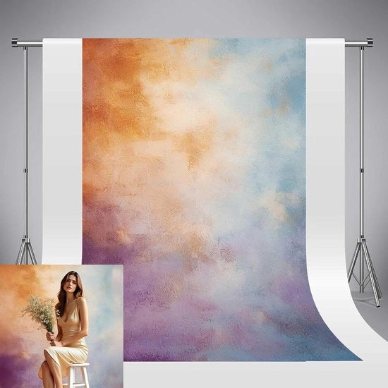 Tela da Sfondo per Fotografia in Gradiente Astratto 5x7ft