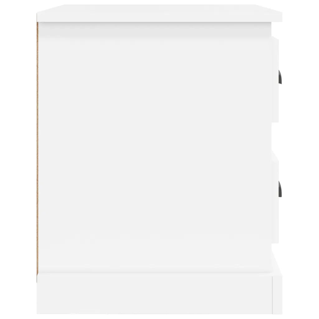 Comodini 2 pz-Set di 2 Tavolino da notte Bianchi 39x39x47,5 cm in Legno Multistrato 464137