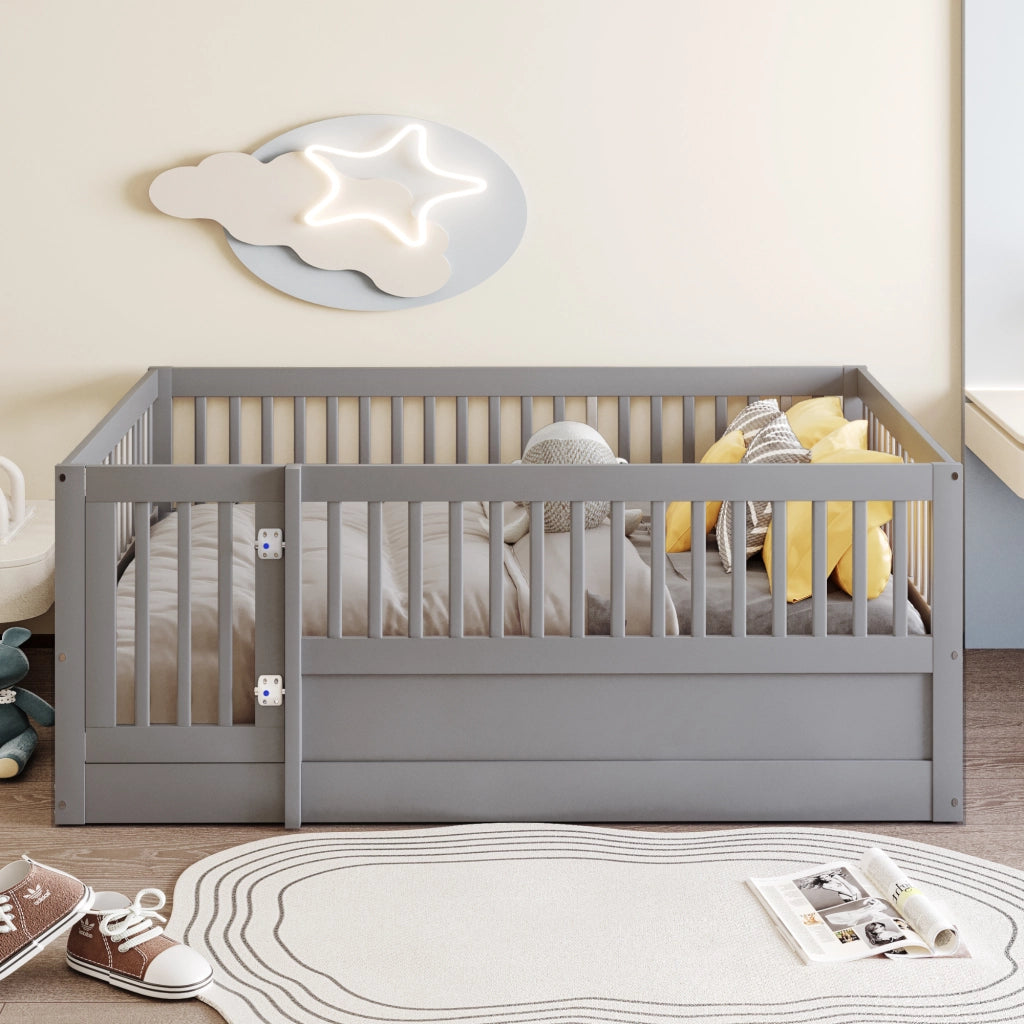 Letto per bambini - Xylo - 140x200 - Grigio