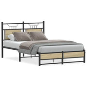 Giroletto senza Materasso-Struttura Letto Rovere Sonoma 120x190cm in Truciolato 396601