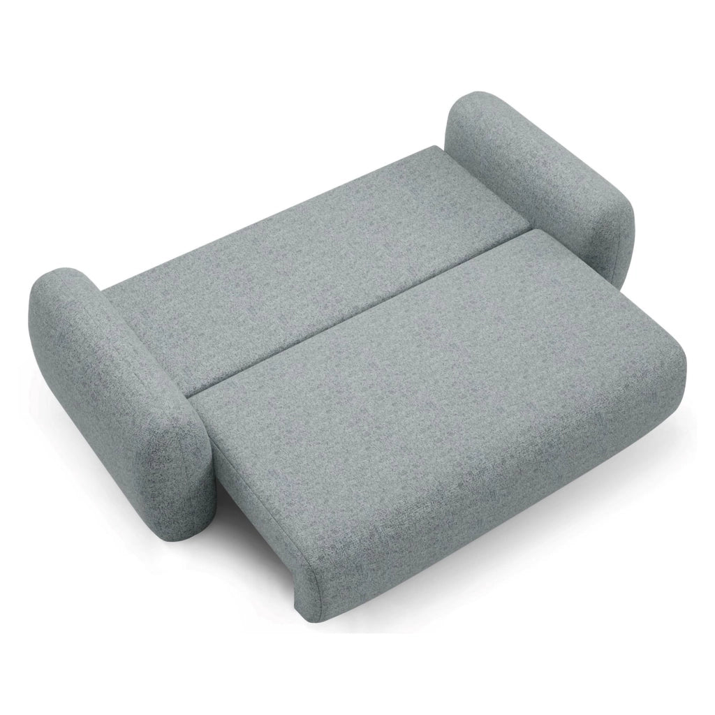 Sessame, Divano Letto 3 Posti Contenitore, 266x121 cm Grigio Cenere