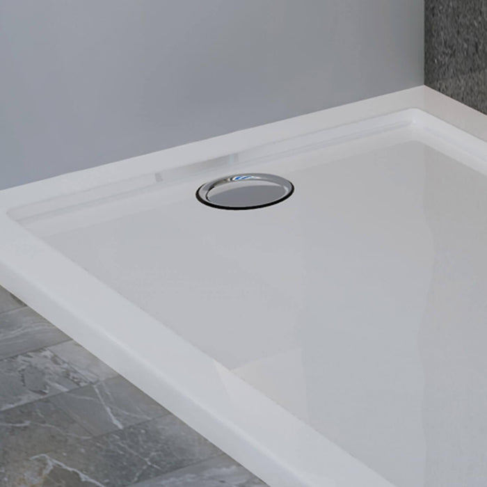 Piatto Doccia 70x170 cm in Acrilico Fosterberg Floret Bianco Lucido