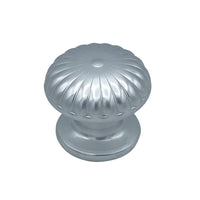 Pomolo fisso per porta SAGUATTI 161/60AB in alluminio argento lucido