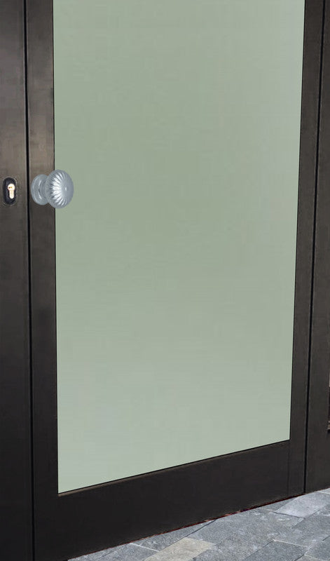 Pomolo fisso per porta SAGUATTI 161/60AB in alluminio argento lucido