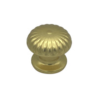 Pomolo fisso per porta SAGUATTI 161/60BB in alluminio oro lucido