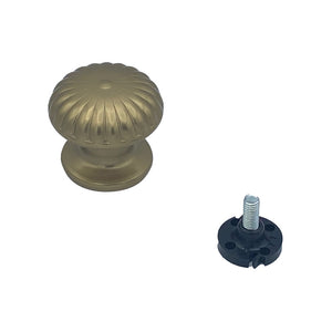 Pomolo fisso per porta SAGUATTI 161/60CB in alluminio bronzo lucido