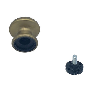 Pomolo fisso per porta SAGUATTI 161/60CB in alluminio bronzo lucido