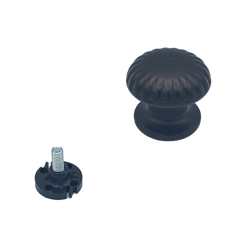 Pomolo fisso per porta SAGUATTI 161/60IB in alluminio marrone opaco