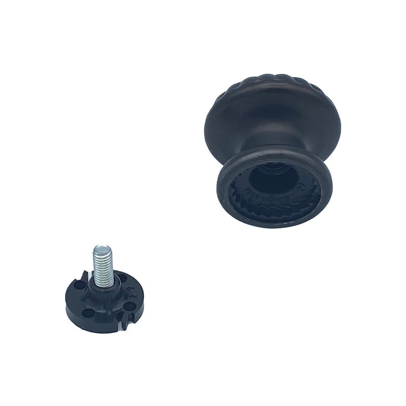 Pomolo fisso per porta SAGUATTI 161/60IB in alluminio marrone opaco