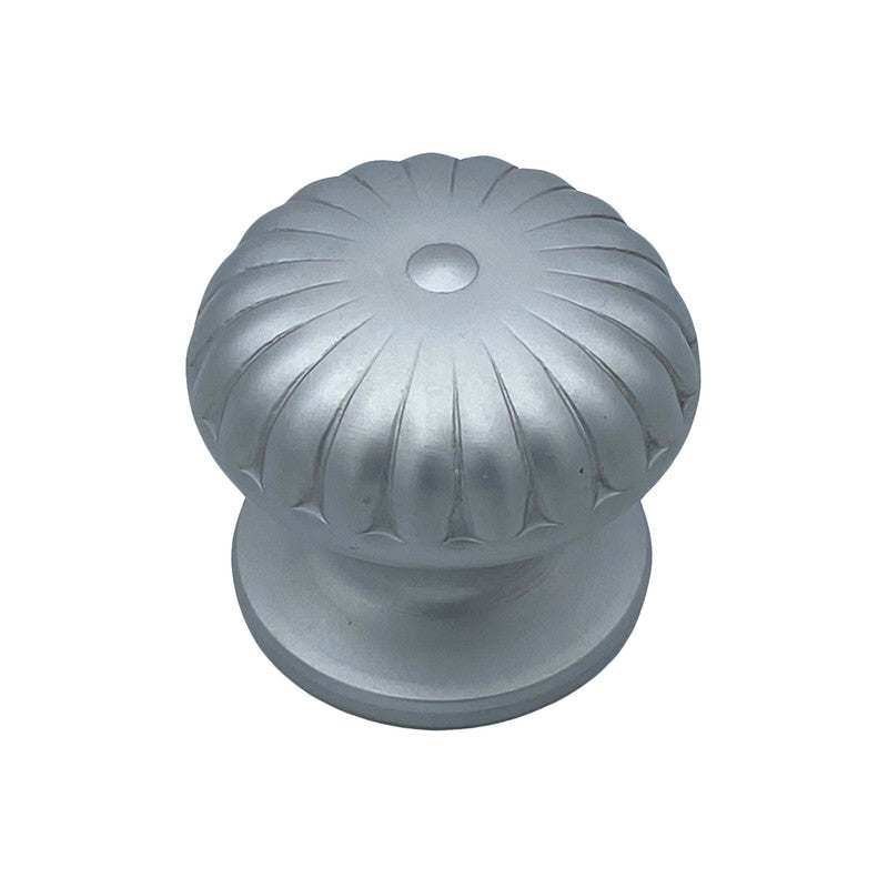 Pomolo fisso per porta SAGUATTI 161/70EB in alluminio argento satinato