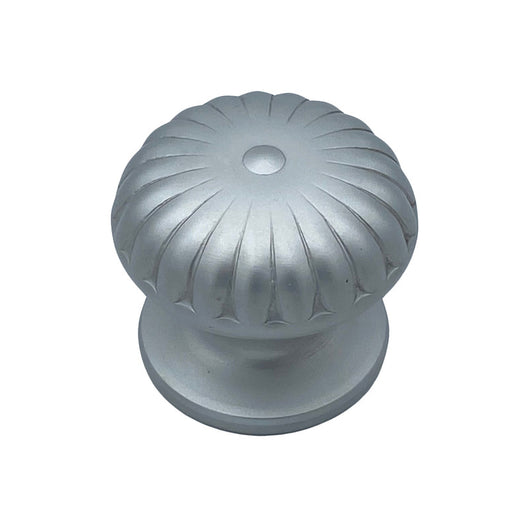 Pomolo fisso per porta SAGUATTI 161/70EB in alluminio argento satinato