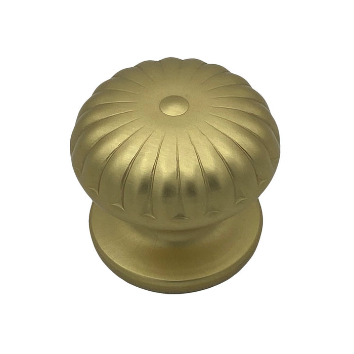 Pomolo fisso per porta SAGUATTI 161/70FB in alluminio oro satinato