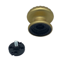 Pomolo fisso per porta SAGUATTI 161/70FB in alluminio oro satinato