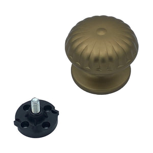 Pomolo fisso per porta SAGUATTI 161/70GB in alluminio bronzo satinato