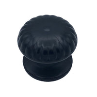 Pomolo fisso per porta SAGUATTI 161/70ZB in alluminio nero opaco