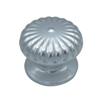 Pomolo fisso per porta SAGUATTI 161/80AB in alluminio argento lucido