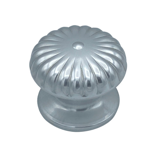 Pomolo fisso per porta SAGUATTI 161/80AB in alluminio argento lucido