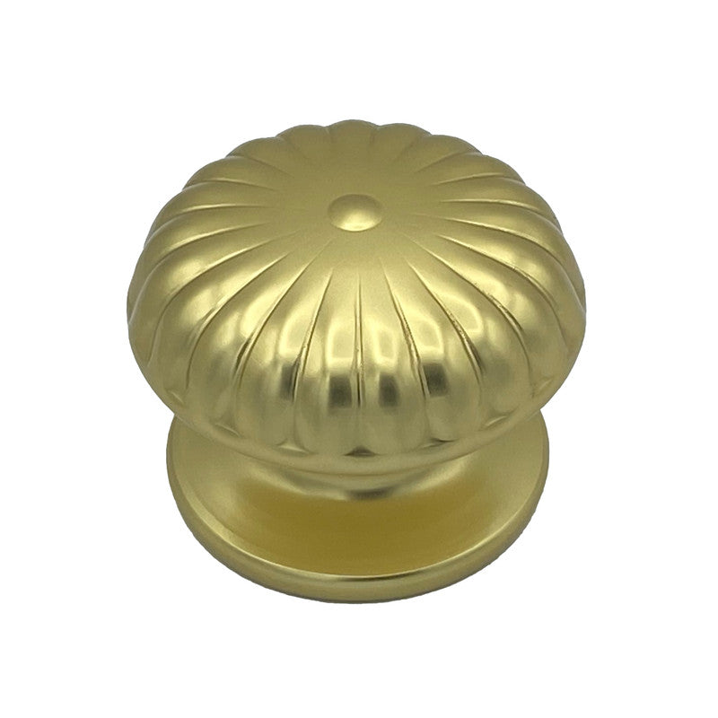 Pomolo fisso per porta SAGUATTI 161/80BB in alluminio oro lucido