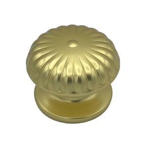 Pomolo fisso per porta SAGUATTI 161/80BB in alluminio oro lucido