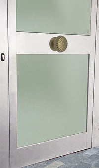 Pomolo fisso per porta SAGUATTI 161/80CB in alluminio bronzo lucido