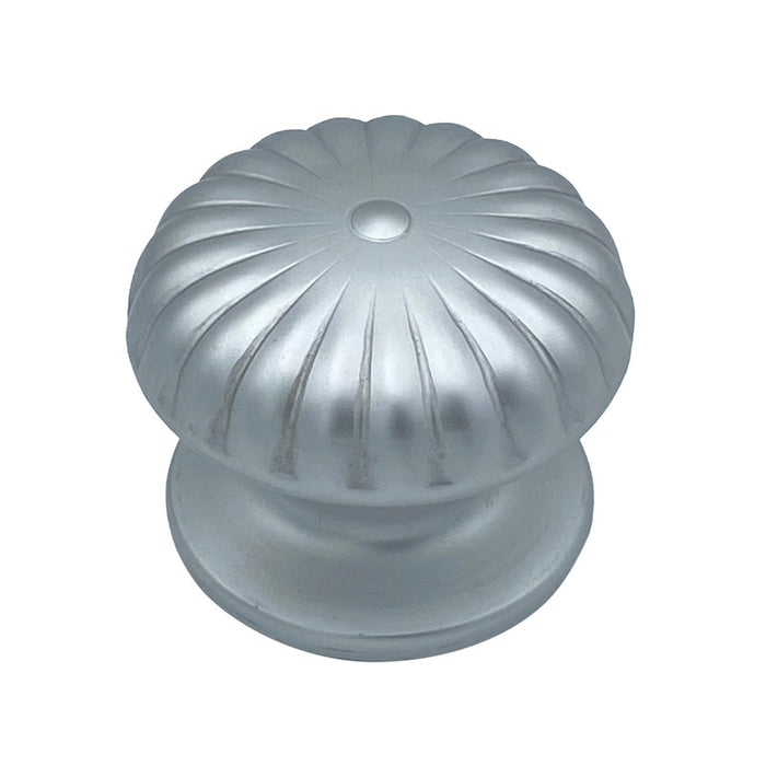 Pomolo fisso per porta SAGUATTI 161/80EB in alluminio argento satinato