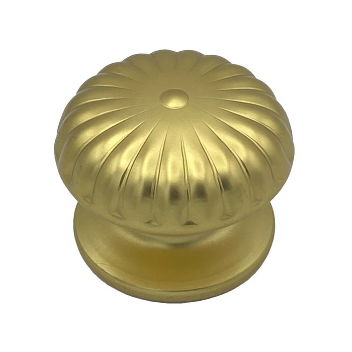 Pomolo fisso per porta SAGUATTI 161/80FB in alluminio oro satinato
