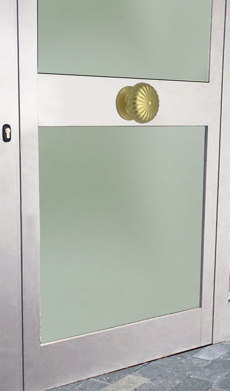 Pomolo fisso per porta SAGUATTI 161/80FB in alluminio oro satinato