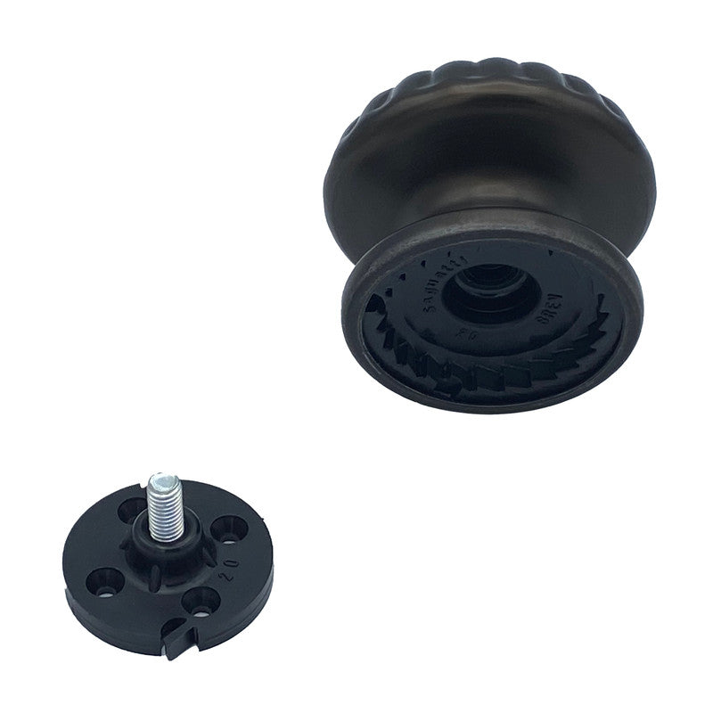 Pomolo fisso per porta SAGUATTI 161/80IB in alluminio marrone opaco