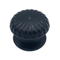 Pomolo fisso per porta SAGUATTI 161/80ZB in alluminio nero opaco