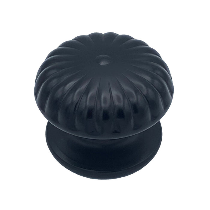 Pomolo fisso per porta SAGUATTI 161/80ZB in alluminio nero opaco