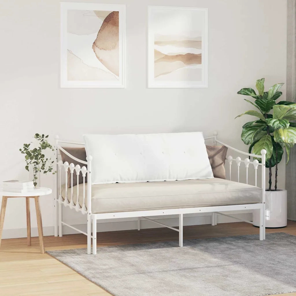 Cuscino per Schiena Bianco 120 x 19 x 50 cm Tessuto 42014798