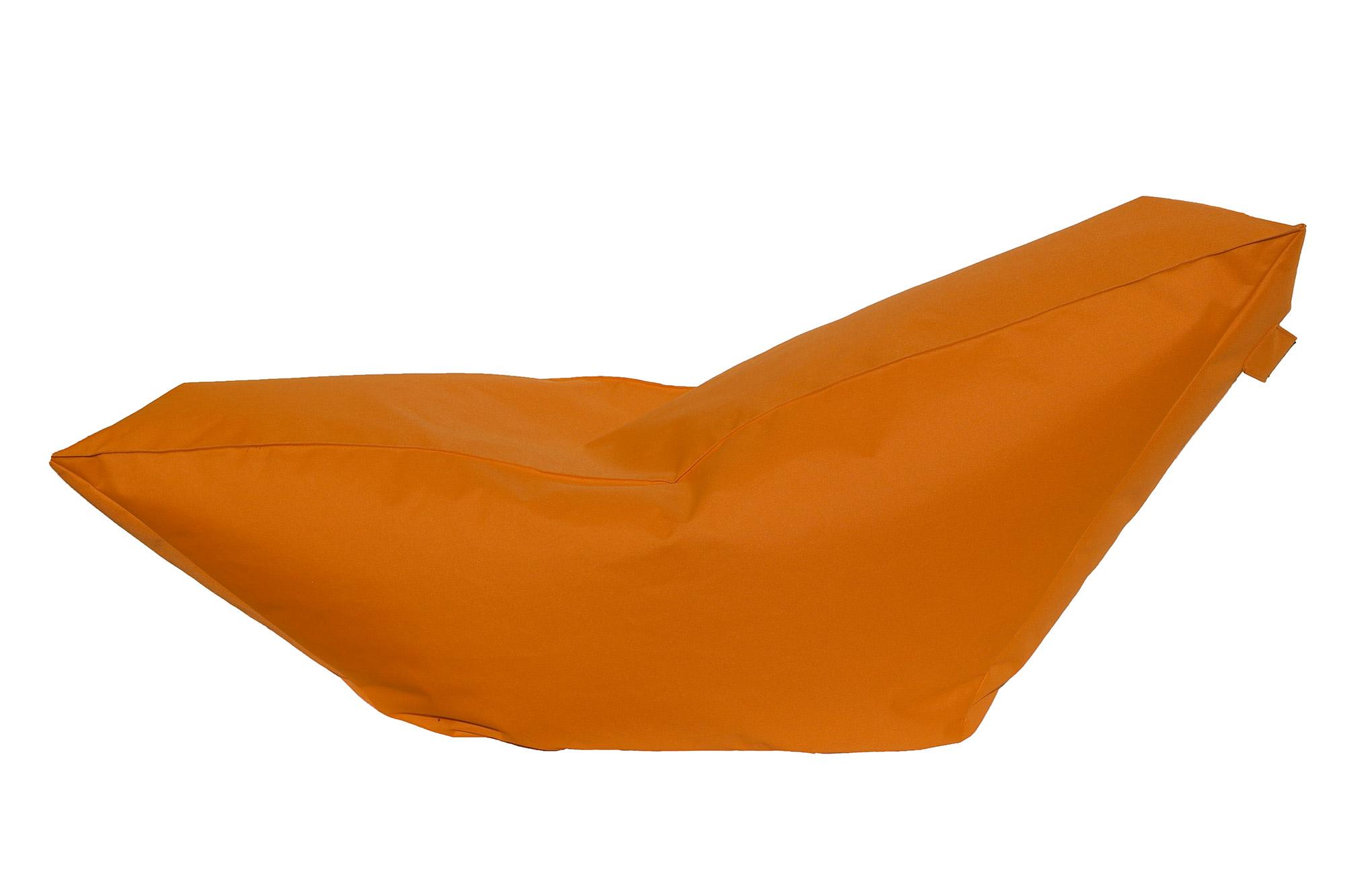 Poltrona Pouf Chaise Longue in Poliestere Avalli Banana Arancione