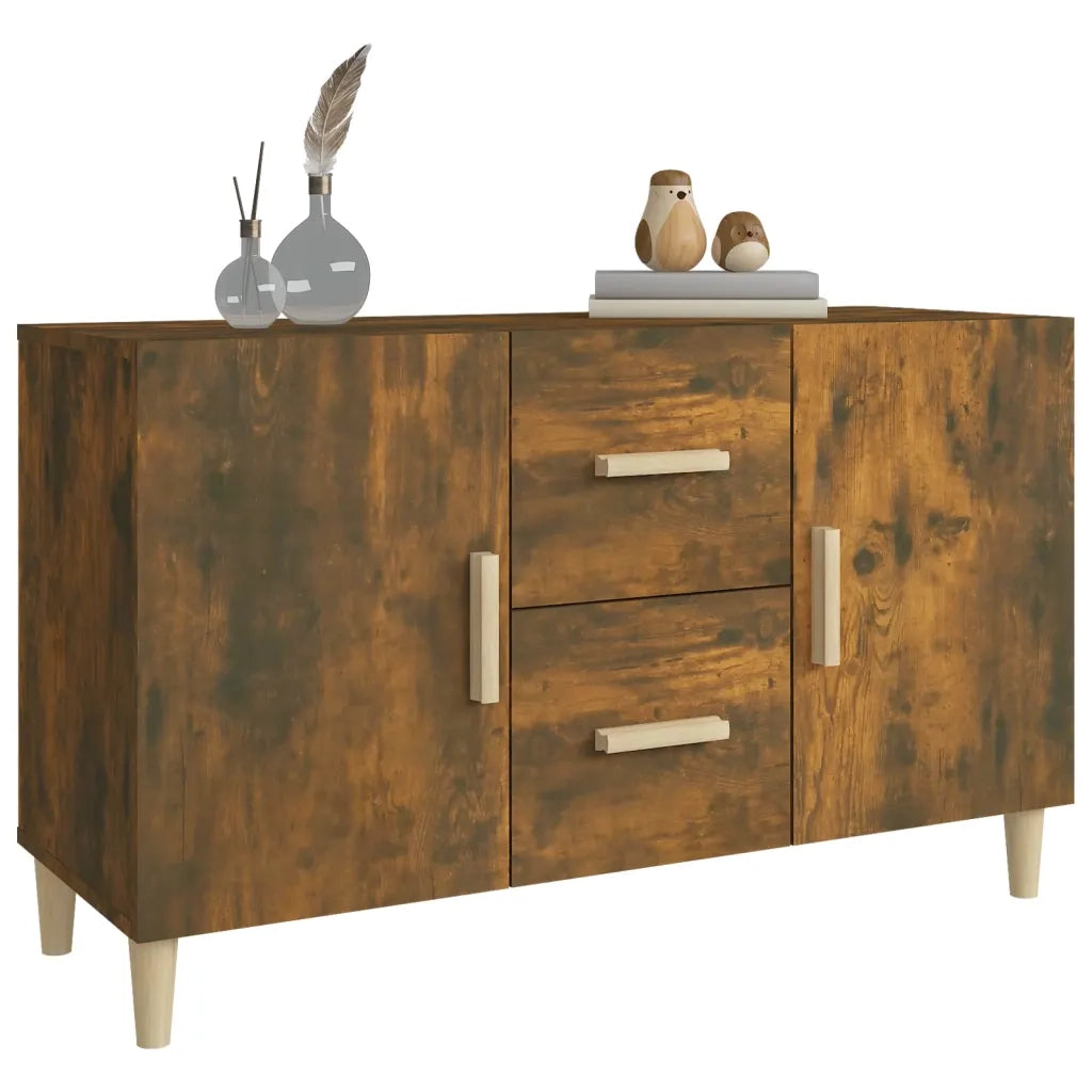 Credenza Rovere Fumo 100x36x60 cm in Legno Multistrato cod mxl 19982
