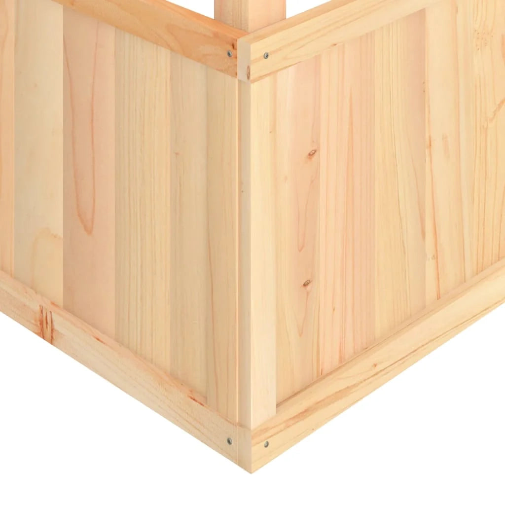 Area giochi esterna con scivolo altalene robuste giochi da giardino 145 x 131,5 x 218,5 cm legno massello di abete 02_0004625