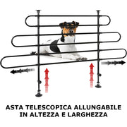 Griglia Divisorio Auto per Cani Protezione Universale per Trasporto Animali