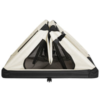 Borsa Trasportino Animali Domestici Pieghevole 70x50 H 52cm Cani e Gatti Beige