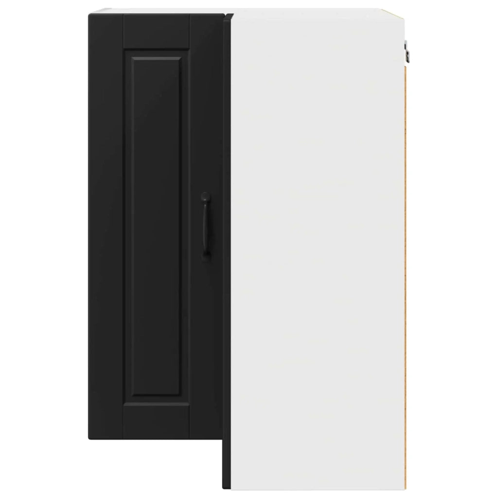 Pensile da cucina | Mobile angolare per parete PORTO Nero 57 x 57 x 80 cm